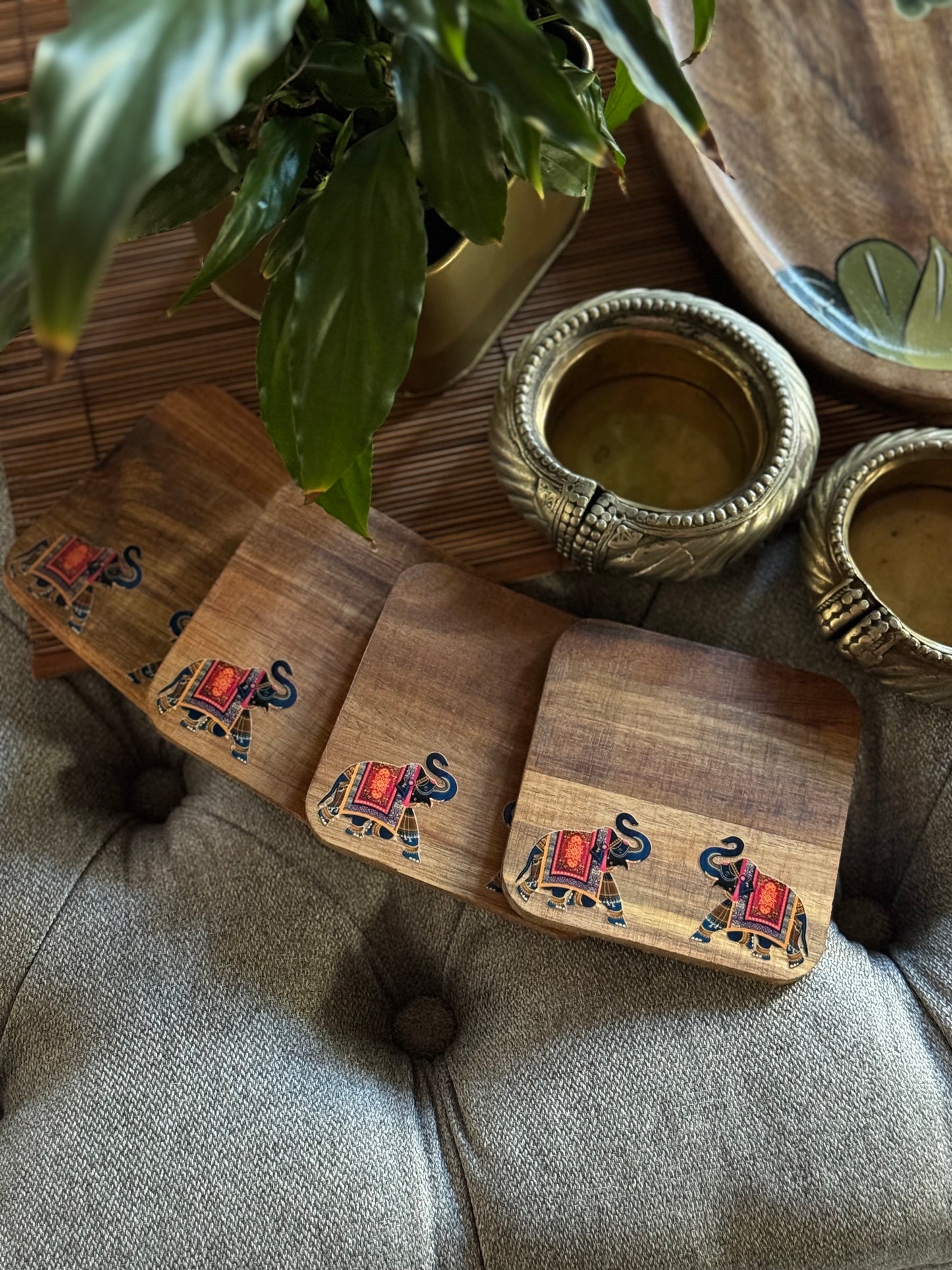 Wooden Coasters -Acacia wood