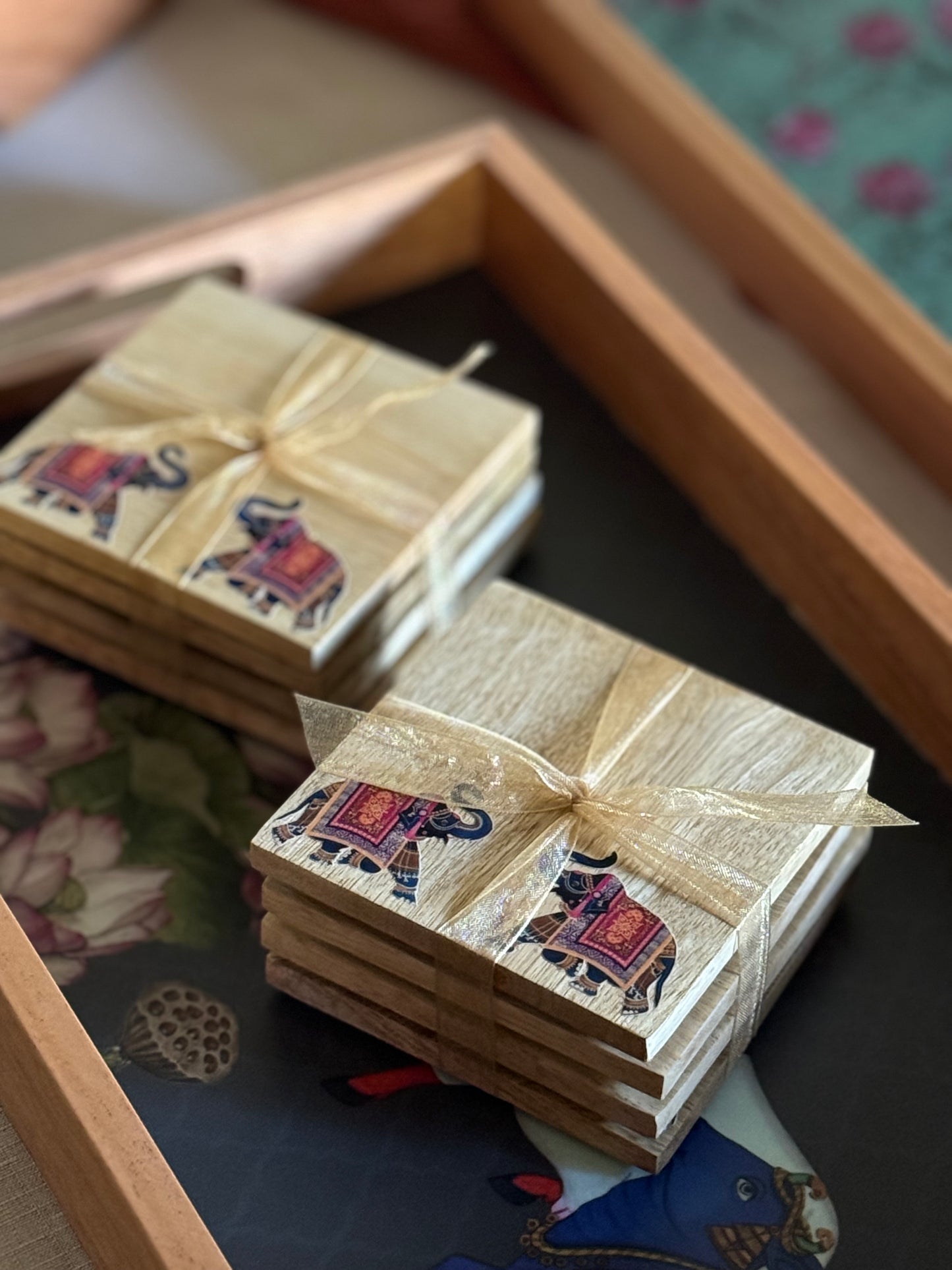 Wooden coasters - Mango wood