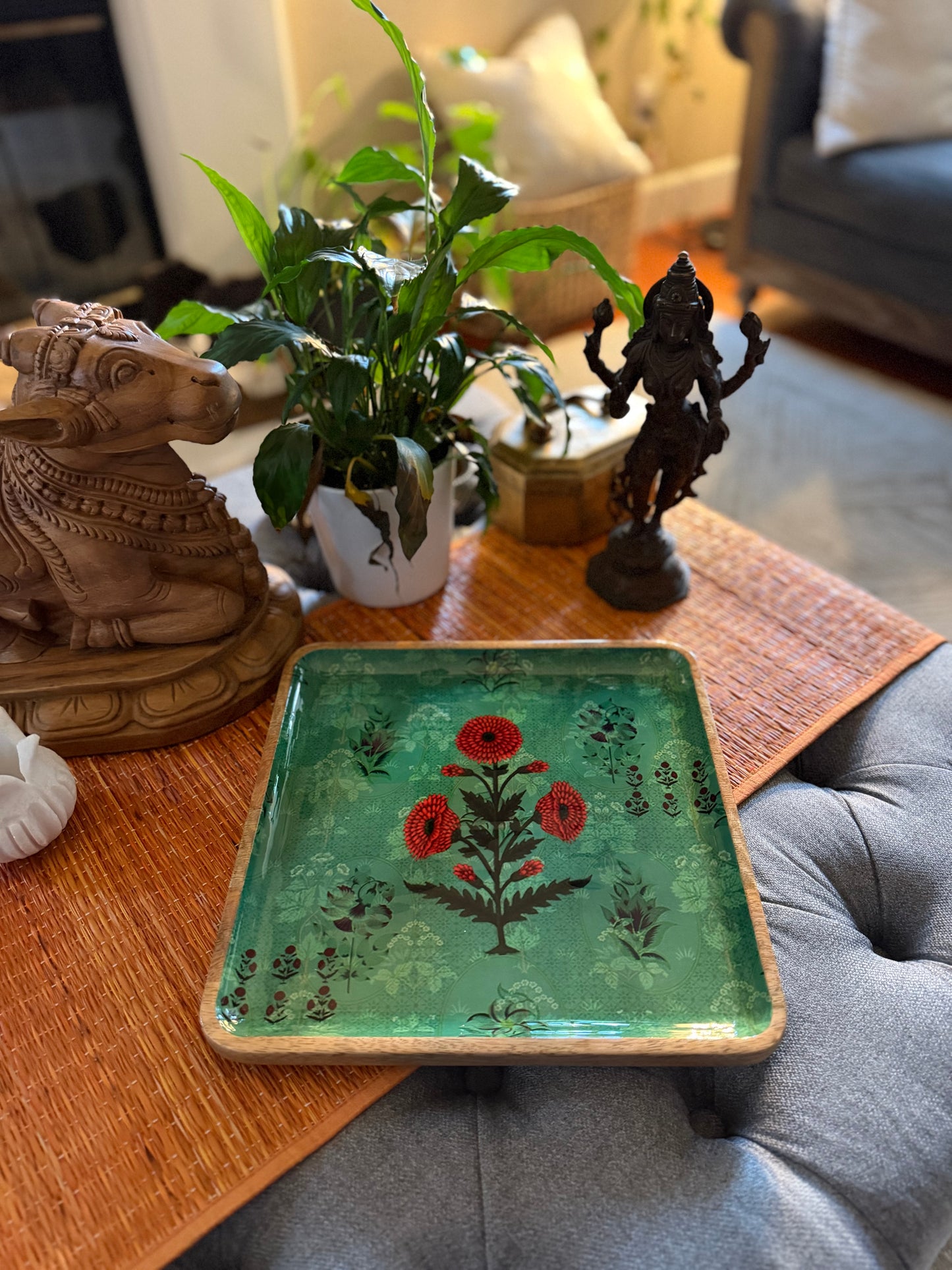 Square Food Platters - Block Prints