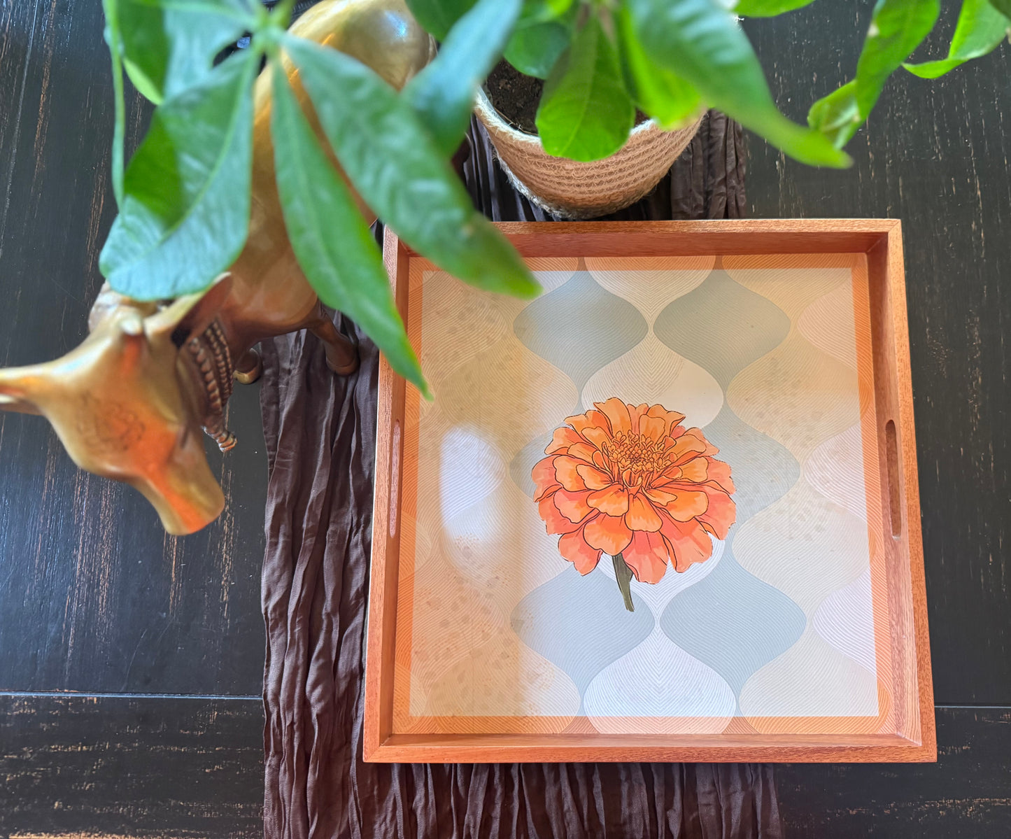 Square Tray-Marigold