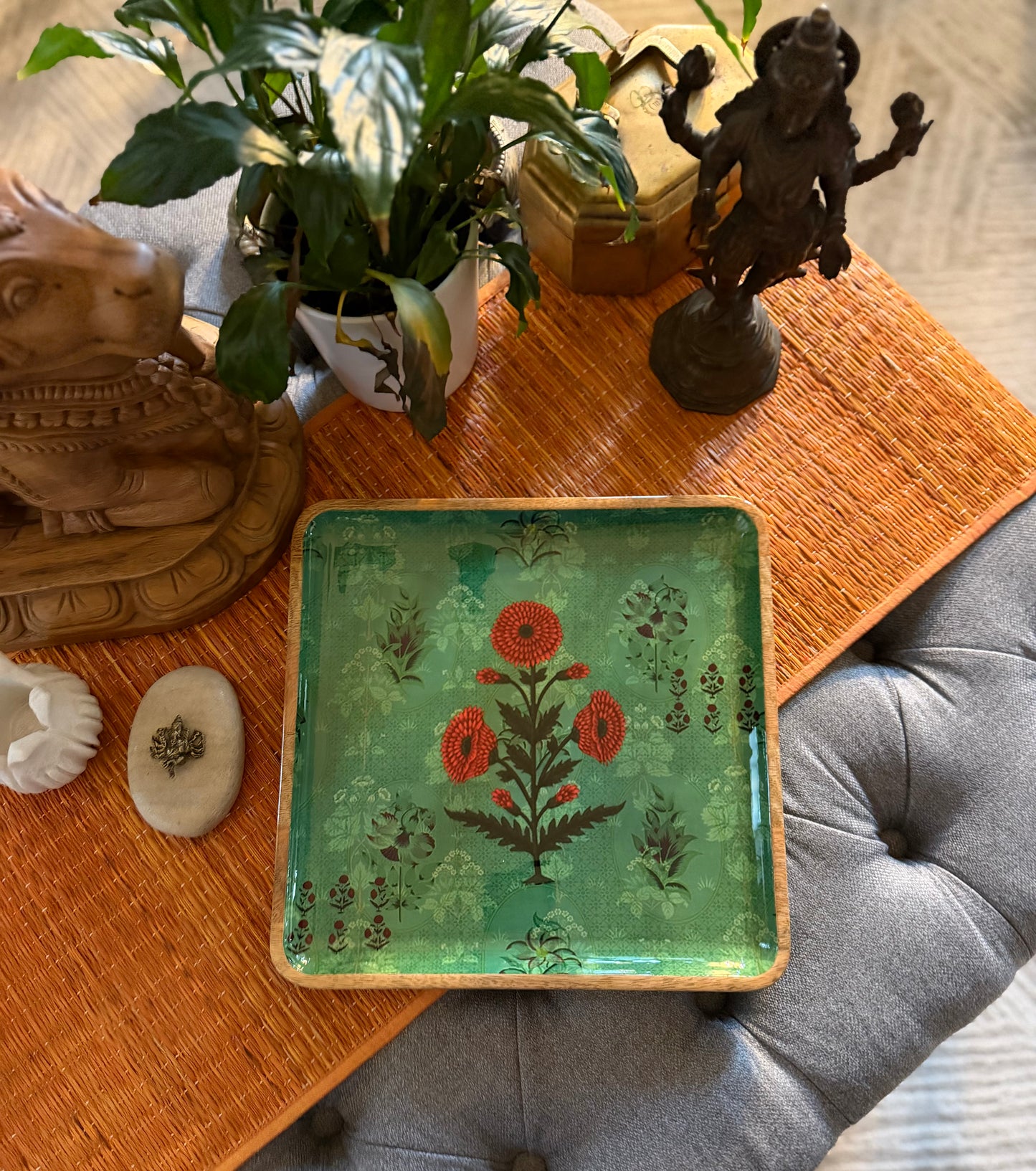 Square Food Platters - Block Prints