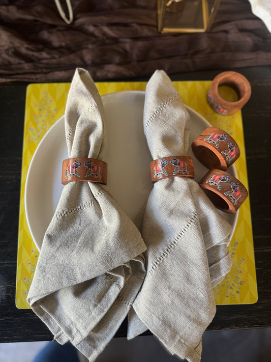 Napkin rings - Elephants