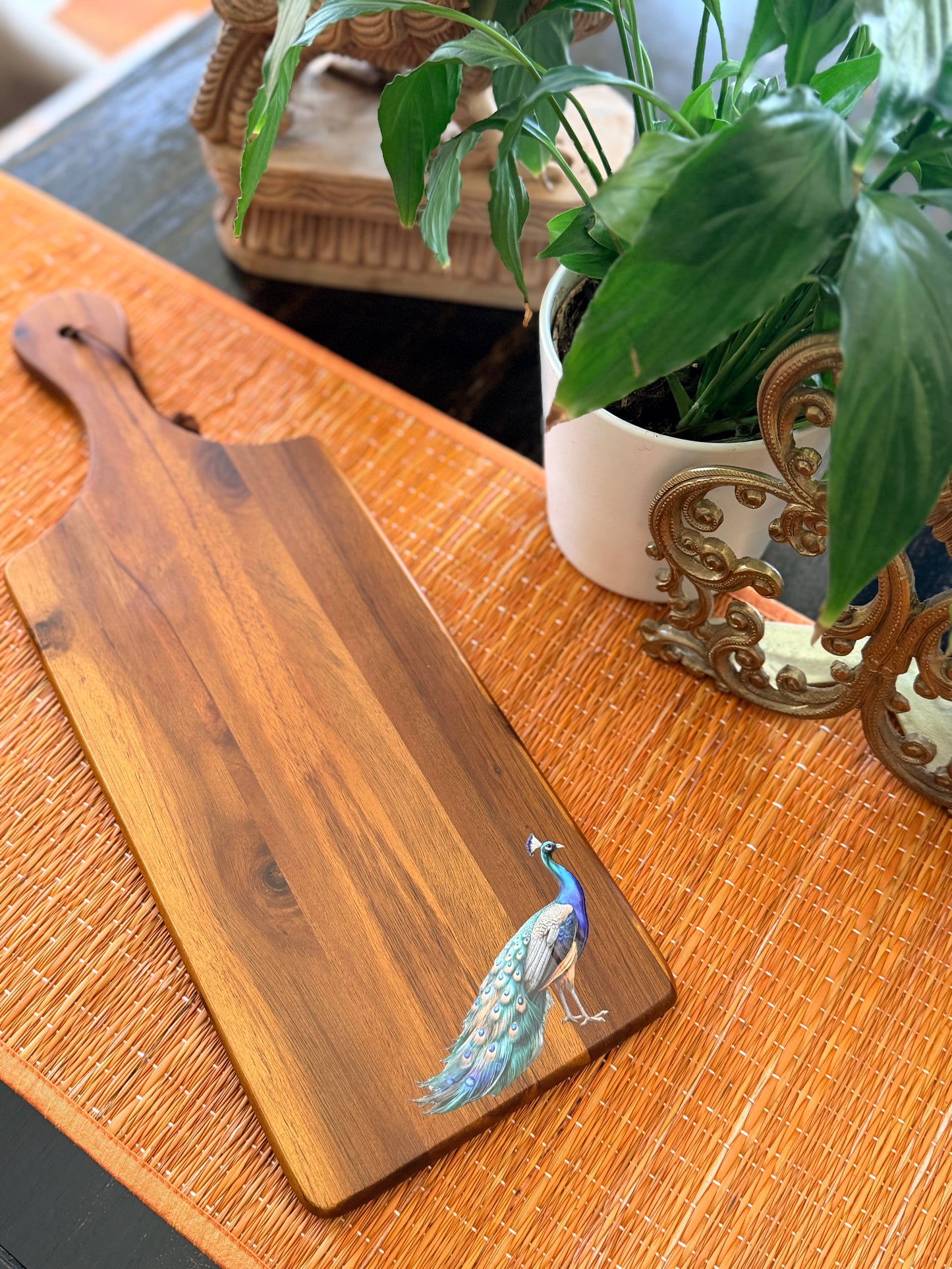 Cheese Board- Peacock, small